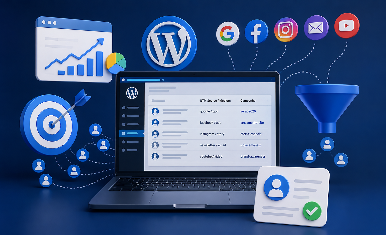 Como descobrir de qual campanha veio um lead no WordPress