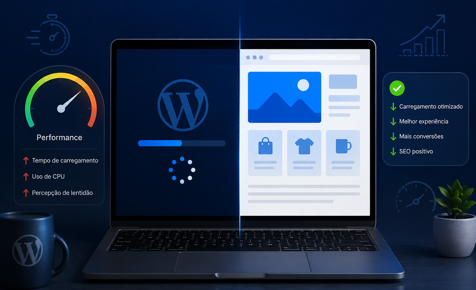 Preloader e performance WordPress