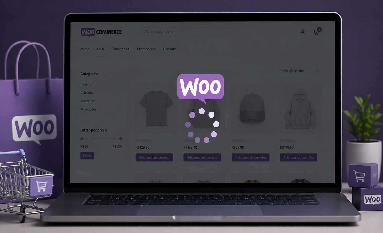 Preloader no WooCommerce