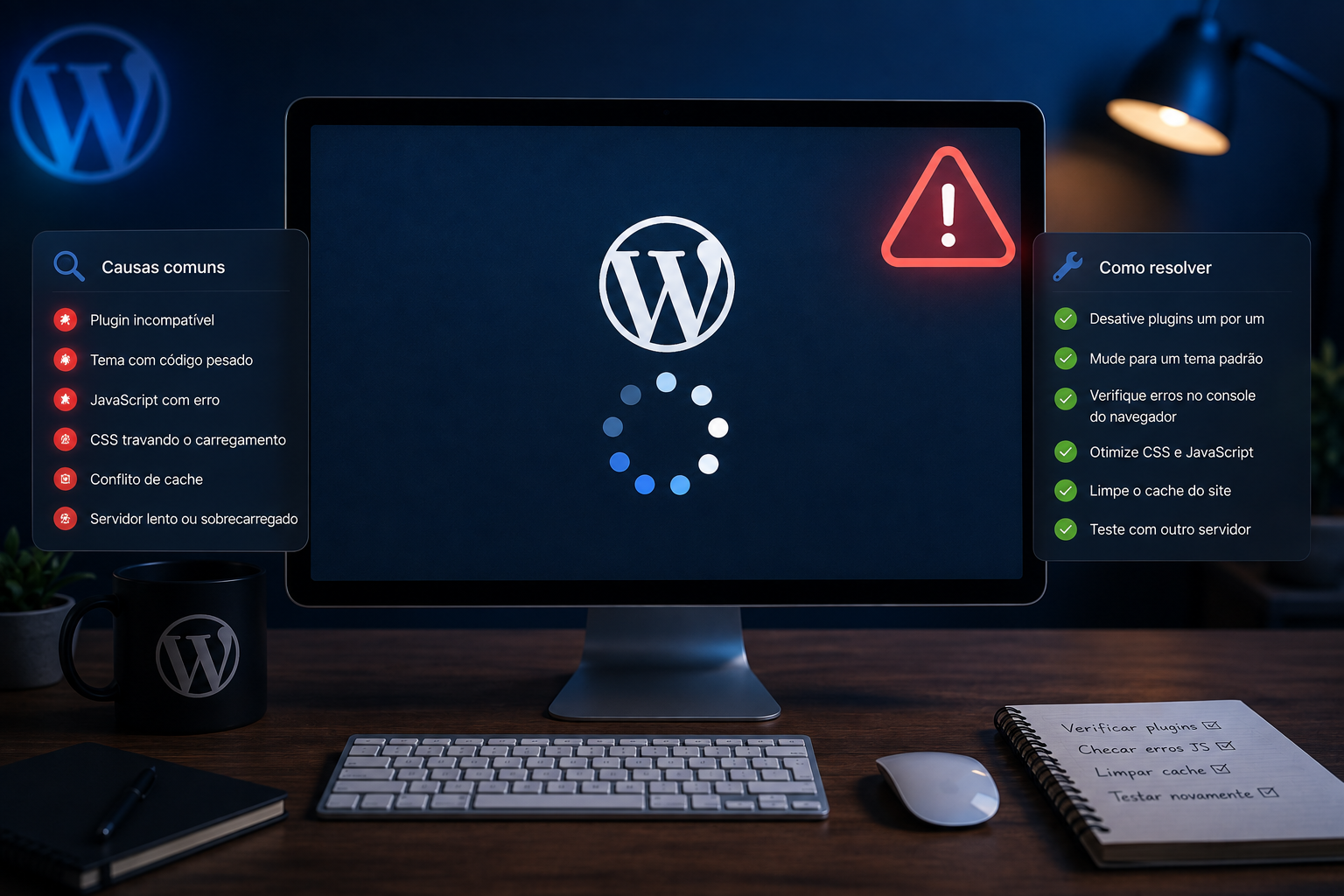 Preloader travado no WordPress